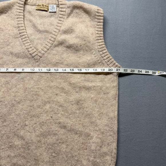 Vintage‎ Carson's 70%wool Made in Italy vest | Grandpacore Quiet Luxury Oatmeal - Picture 4 of 6